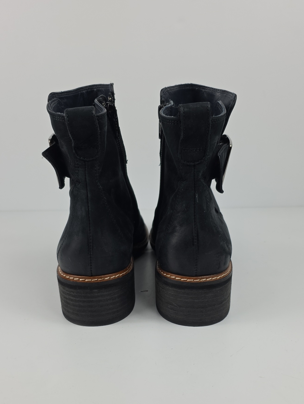 Paul Green Dark Suede Women's Ankle Boots Size Uk 5.5 - US 8 - Picture 6 of 11